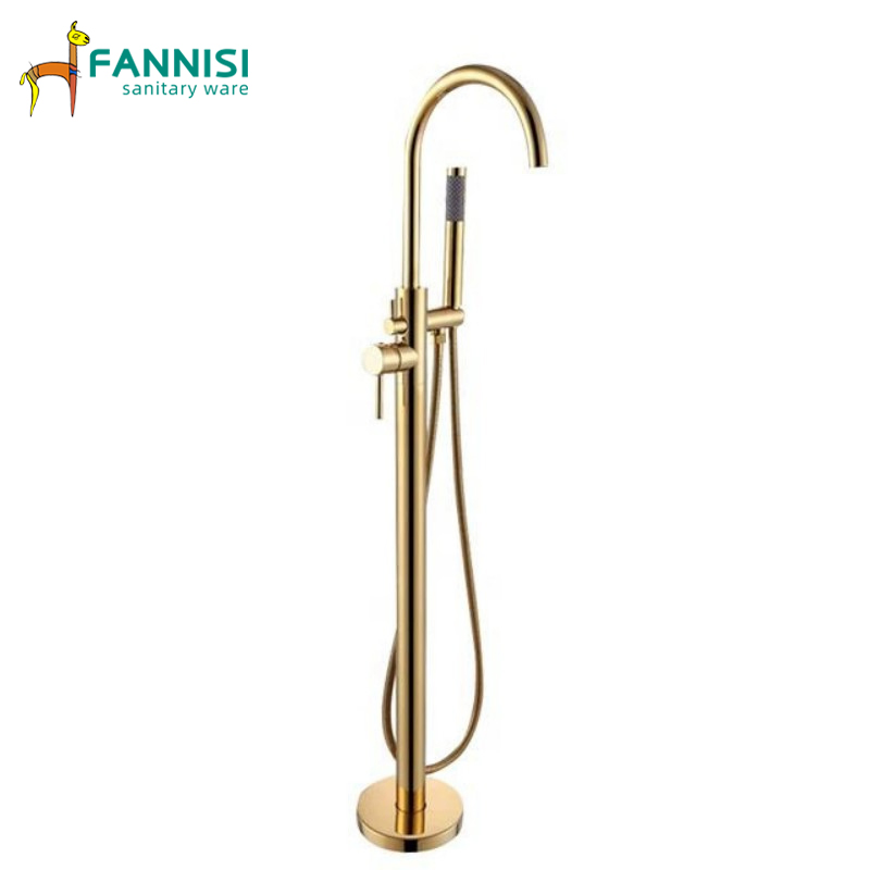 Bathroom Golden Finish Bathroom Freestanding Toilet Shower Factory