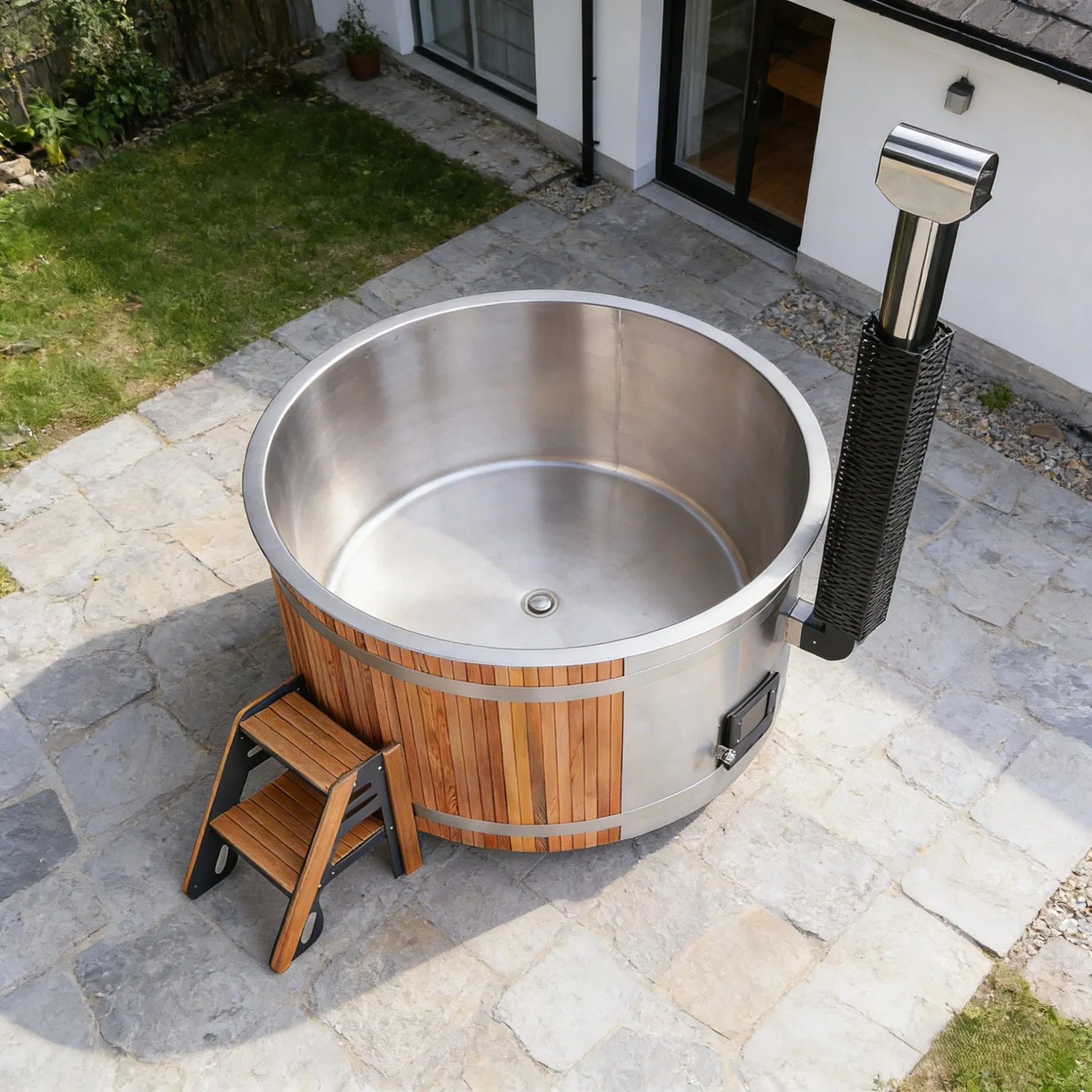 Деревянная купель Boda на дровах для 2-4 человек