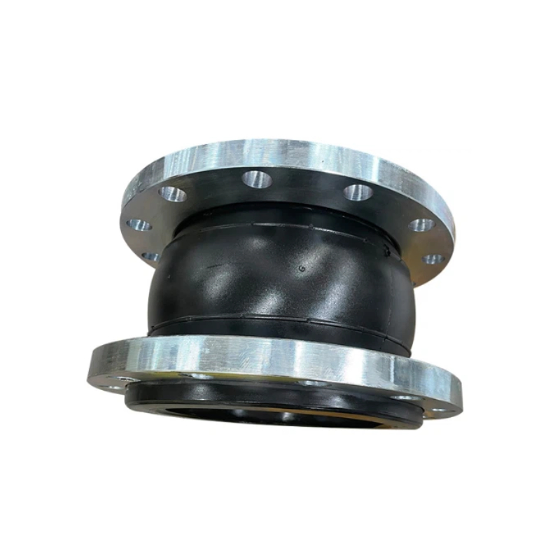 Oil-Resistant Stainless Steel Flexible Rubber Expansion Joint, High Temperature Resistant Rubber Flexible Connector, Wear-Resistant Stainless Steel Flanged Rubb
