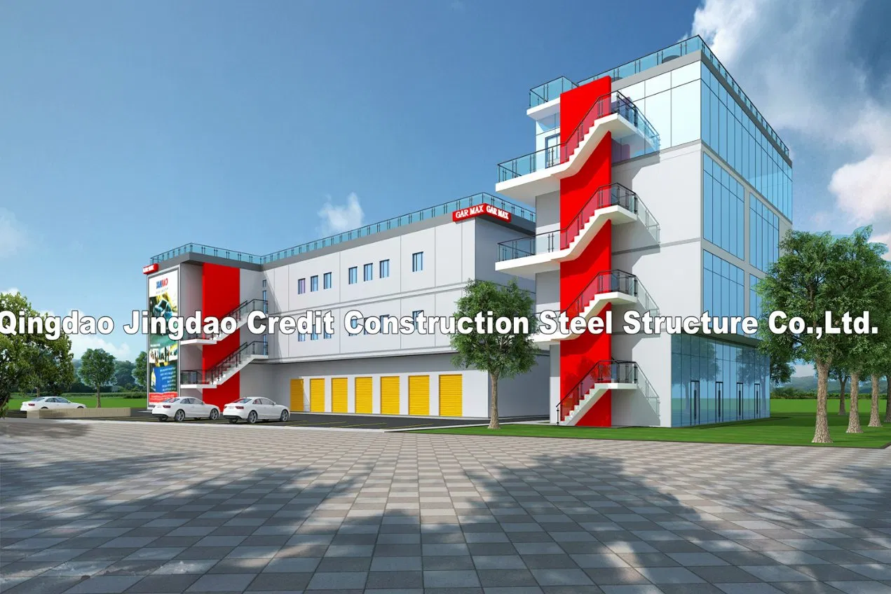 New Design Customize Multi-Storey Steel Structure Building Glass Facade High Rise Building Glass Wall Steel Structure Frame Building Glass Curtain Wall Steel