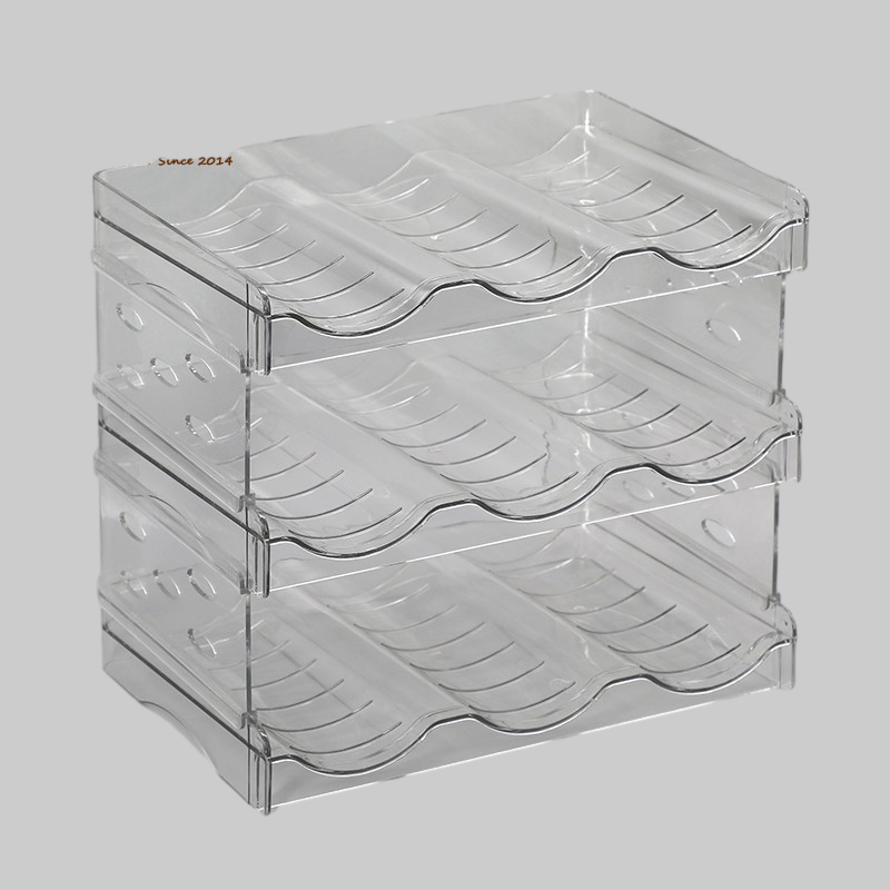 Stackable Wine Bottle Holder Rack for Fridge Cabinet