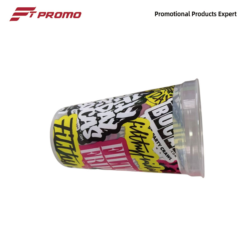 Reusable Square PP Plastic Tumler Square Cup with Custom Logo Printer in Party and Daily Use