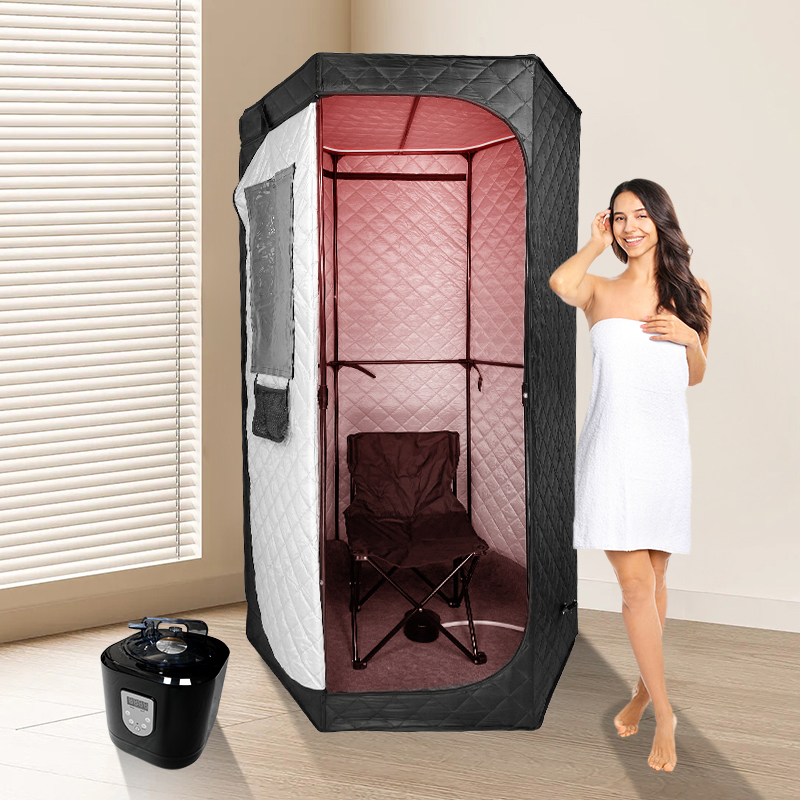 Raysen Red Light Portable Wet Steam Sauna Roon Home Use Sauna Tent