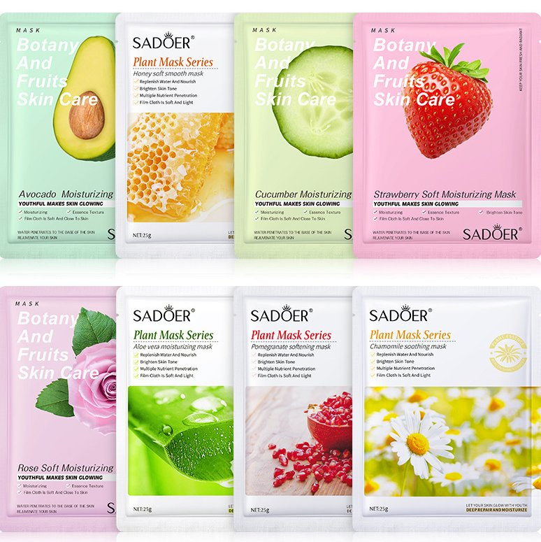 Online Wholesale in Stock Korean Style Face Skin Care Moisturizing Natural Shea Butter Collagen Facial Sheet Mask