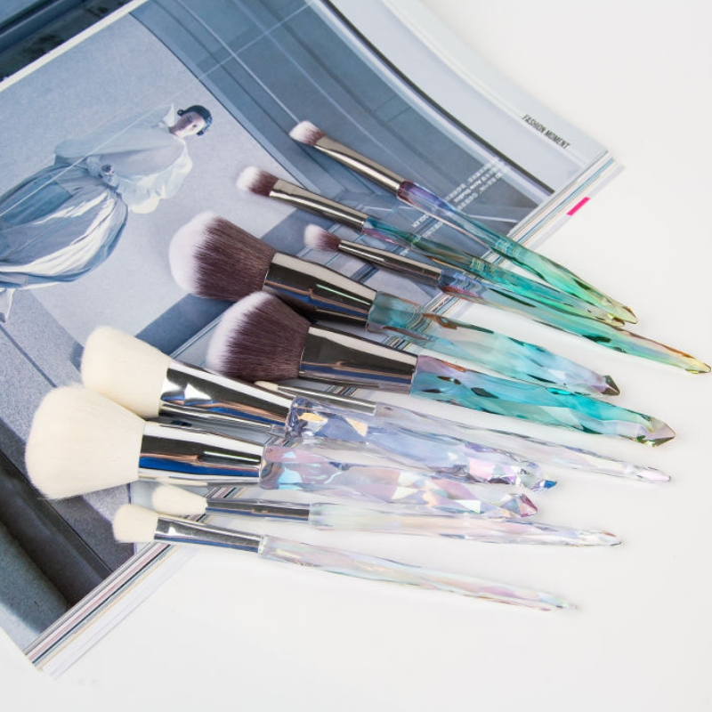 New Makeup Beginner Luxury Crystal Power Makeup Brush Set for Women