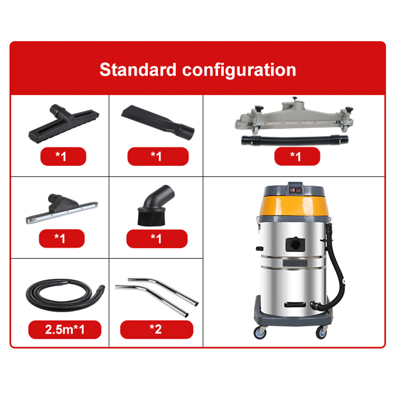 High Quality 70L Strong Suction and Low Noise Wet/Dry Vacuum Cleaner