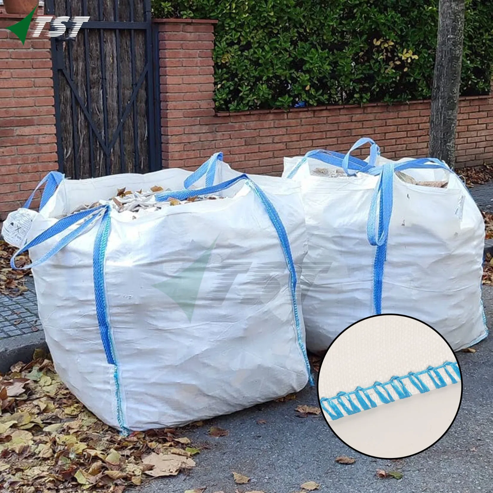 PP Jumbo FIBC Bulk Big Bag 1 Ton Container Sack Bags for Construction Garbage Vegetable