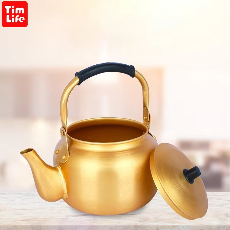 Алюминиевый чайник сварочный желтый