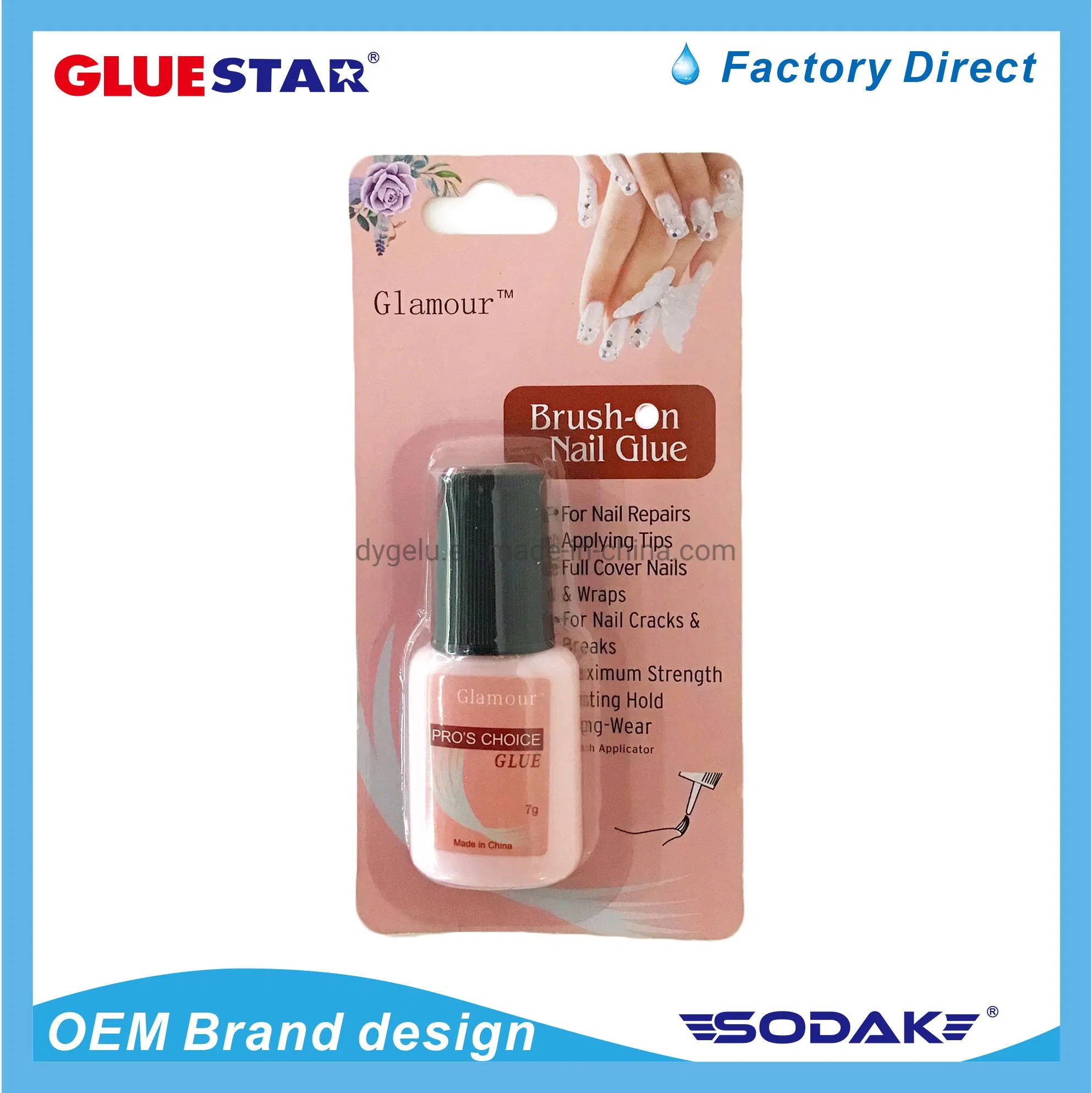 Best Selling Eco-Friendly Non Toxic Strong Strength Nail Glue False Artificial Nail Adhesive Glue