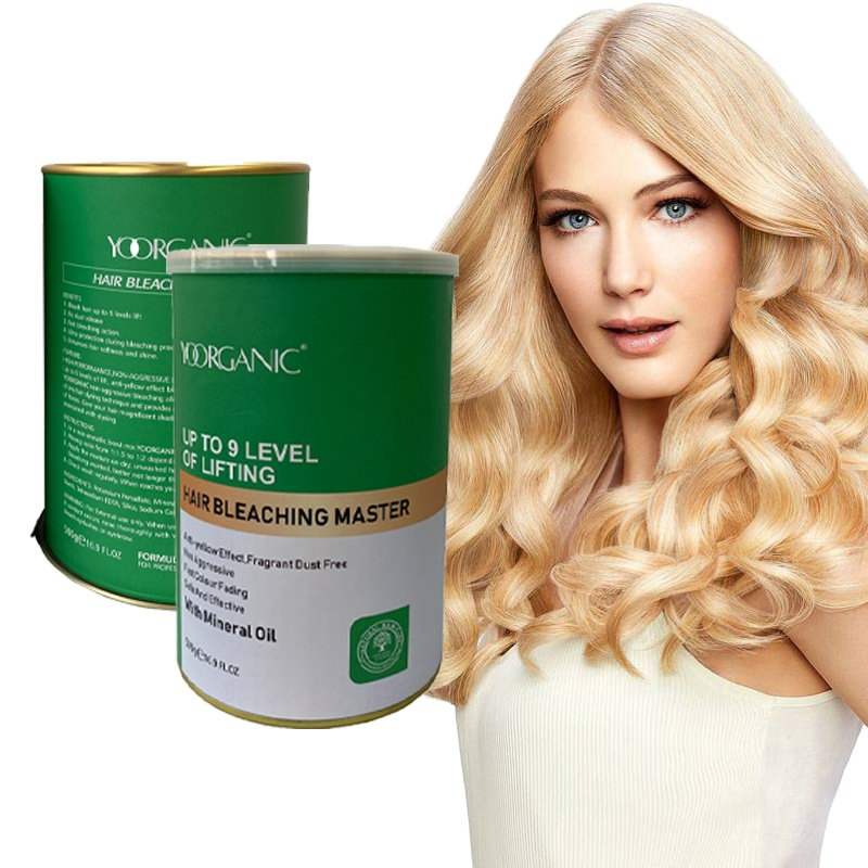 Yoorganic High Quality up to 9 Level Wholesale Hair Bleaching Powder Lighten Hair