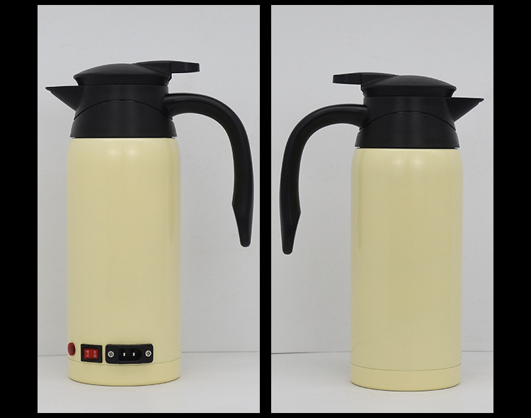 12V/24V 800ml Double Layer 304/201 Stainless Steel Car Electric Kettle