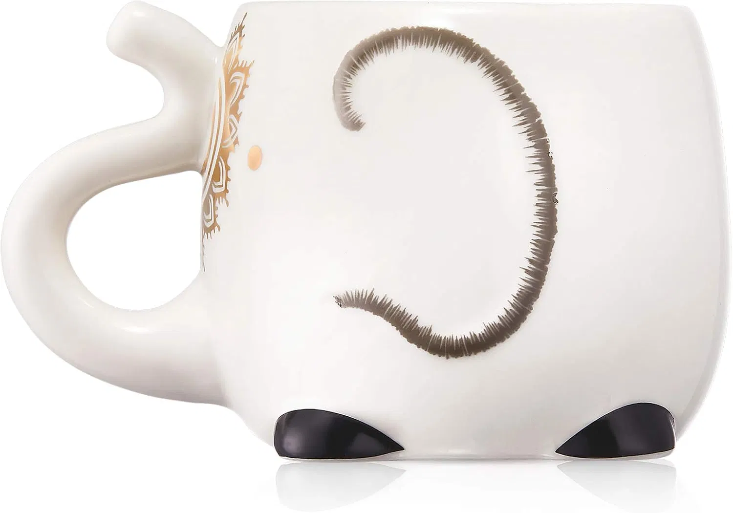 Elephant Mug 16 Oz Ceramic 3D Cute Animal Shape Coffee Mug Novelty Fun Tea Cup with Handle