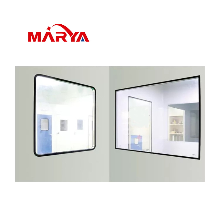 Marya Pharmaceutical Modular Cleanroom Aluminium Metal Frame Glass Window