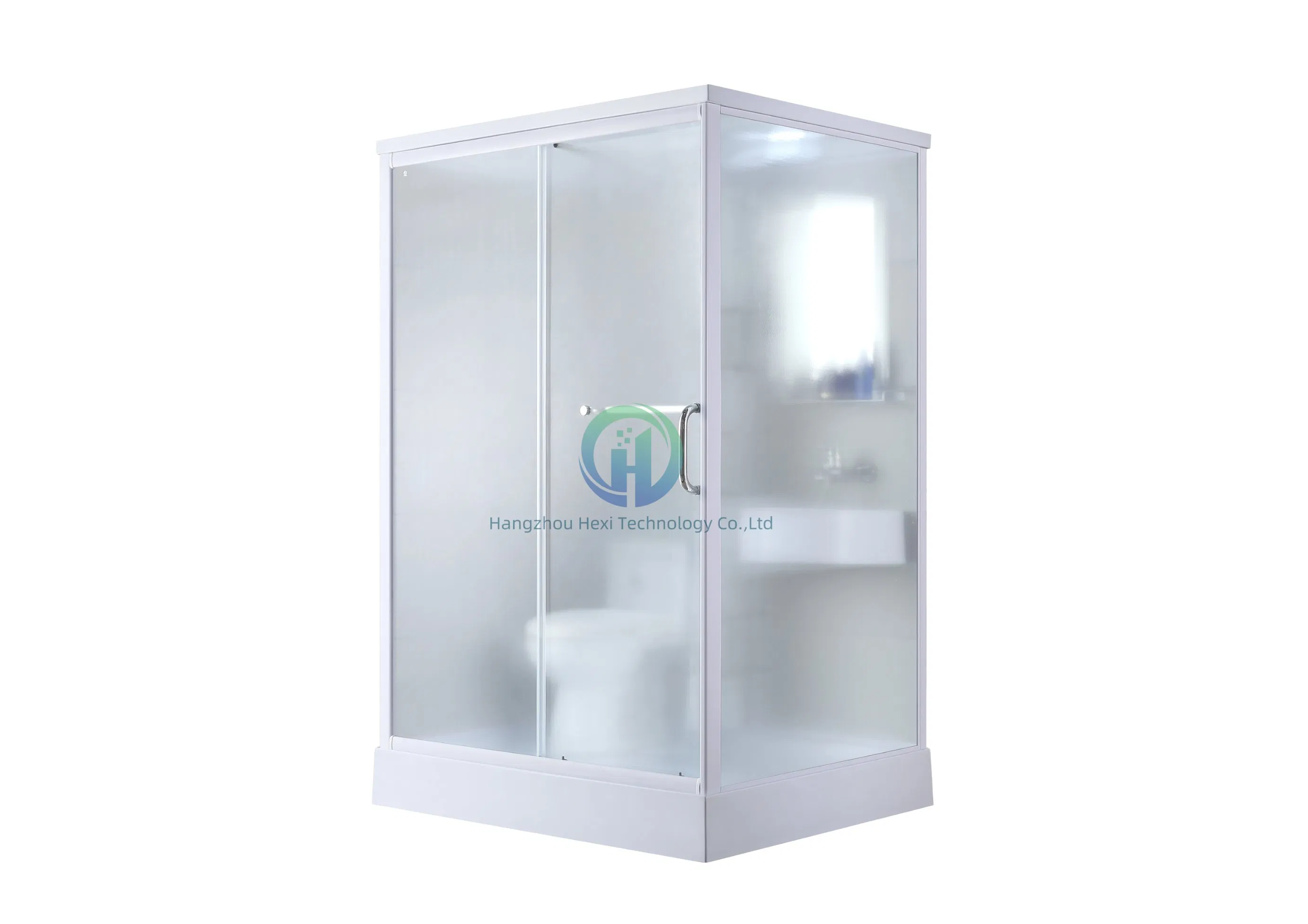 Modern Prefab Bathroom Shower Unit with Integrated Toilet