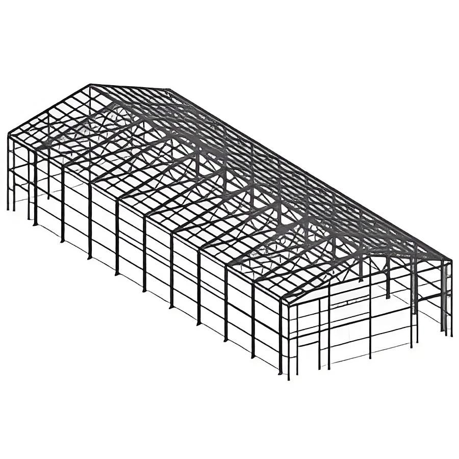 Light I Steel Beams Fabrication Large Width Portal Frame Warehouse Fabricated Prefab Industrial Warehouse