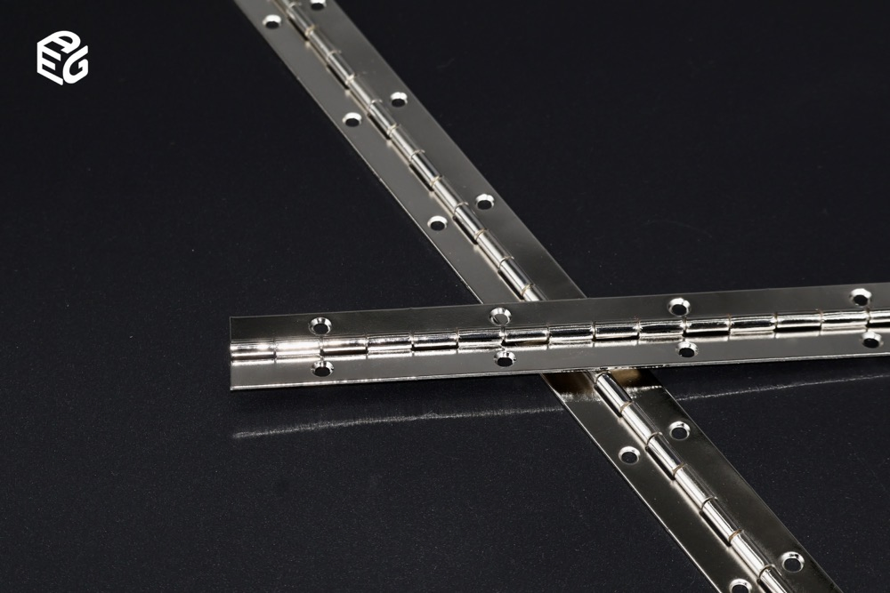OEM Custom Length Continuous Hinge - 1.0mm Steel Nickel/Black Options