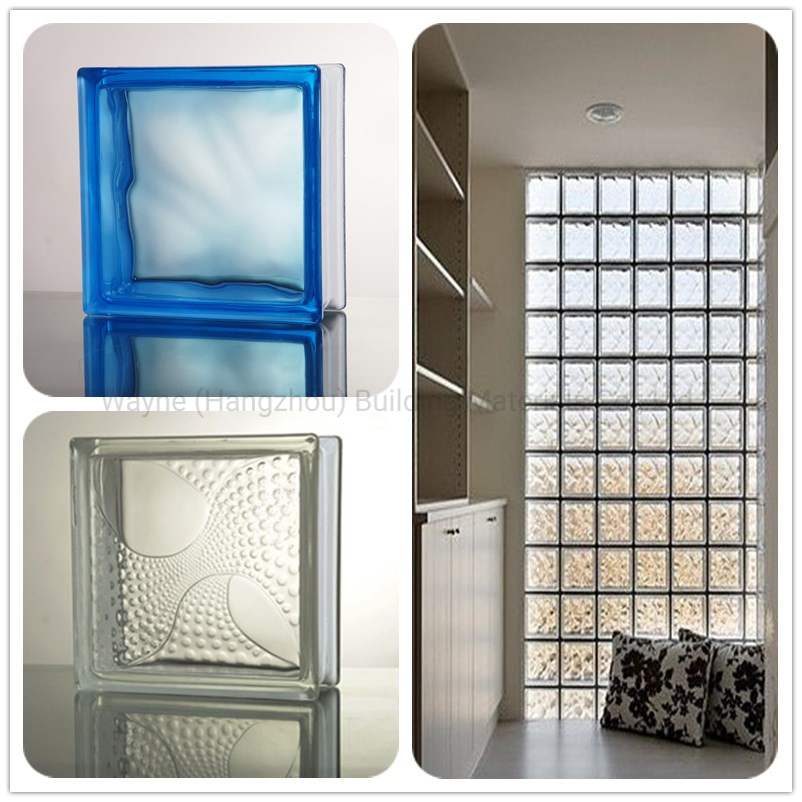 High Quality Art Customized Color Design Building Glass Block Brick