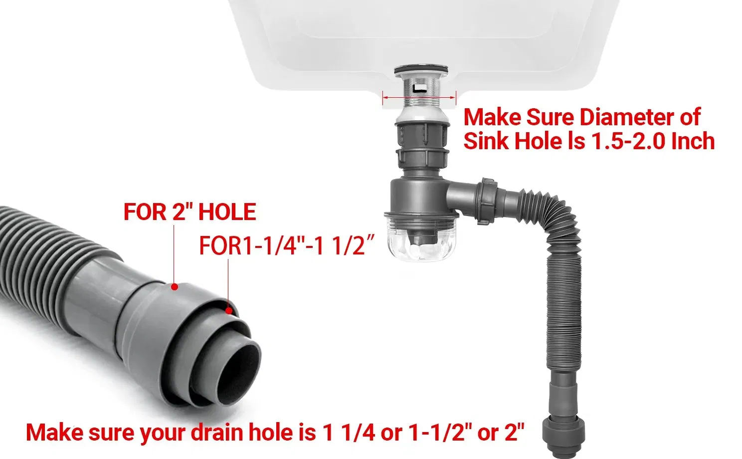 Drain Fitting Wy-02h-02f Brass Pop-up Core Material Sink Popup Drain
