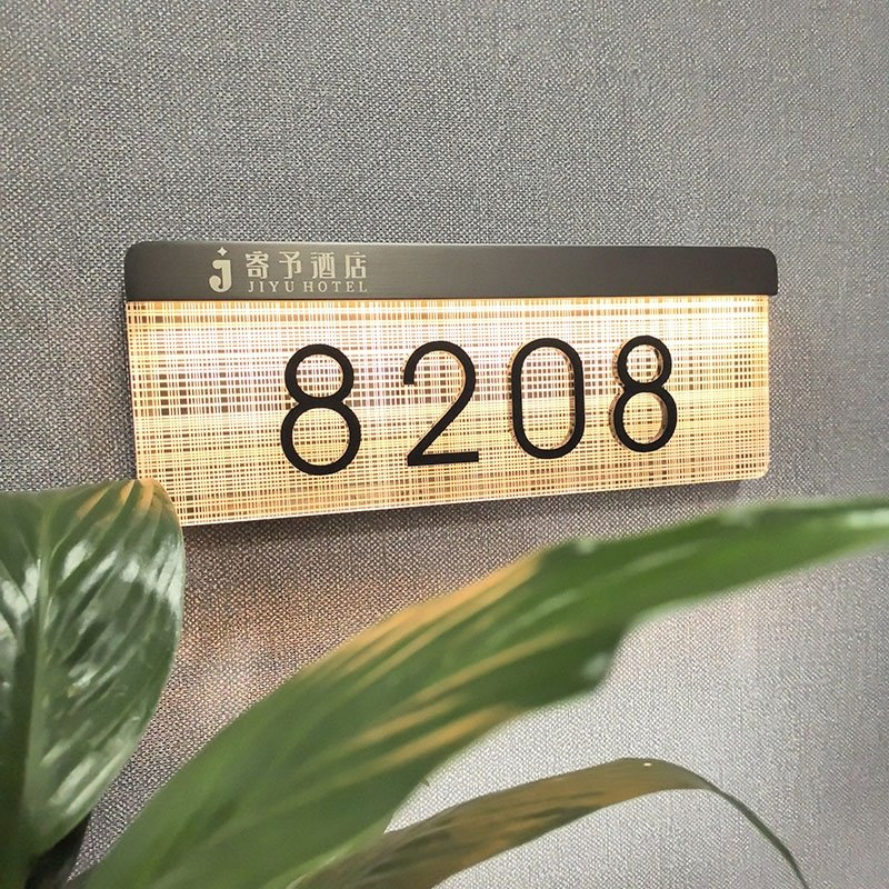 Hotel Digital Doorplate with Room Number LED Sign