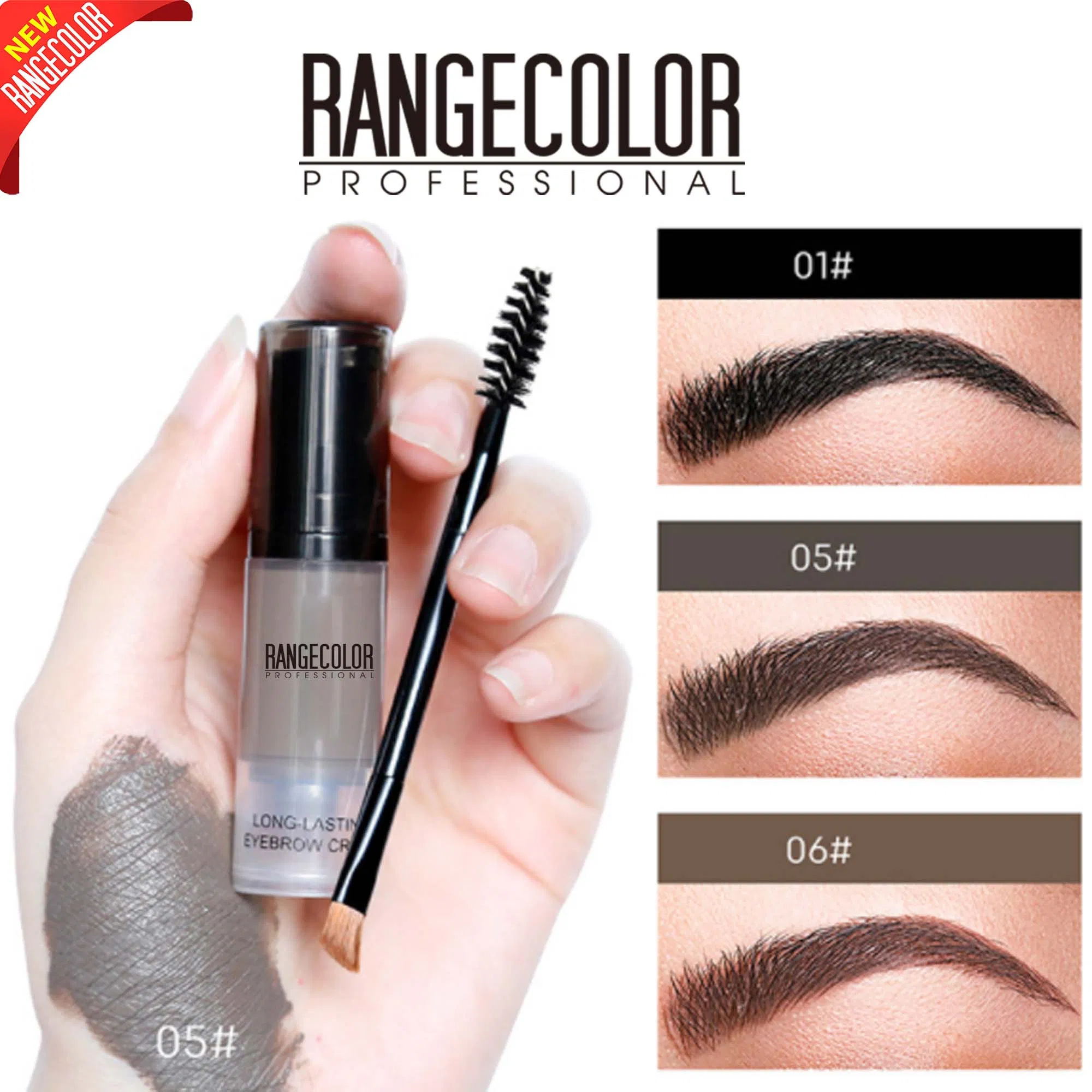 Wholesale Private Label Organic Vegan Long Lasting Waterproof Tint Clear Makeup Eyebrow Gel