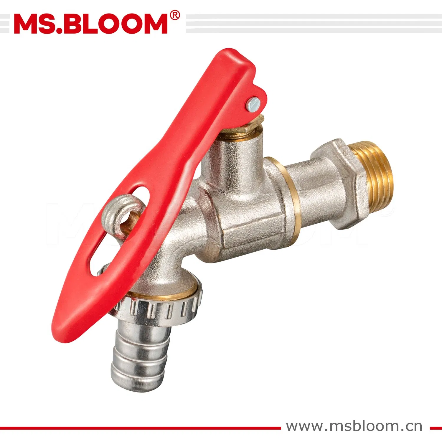 Nickel Plated Brass Lock Handle Bibcock