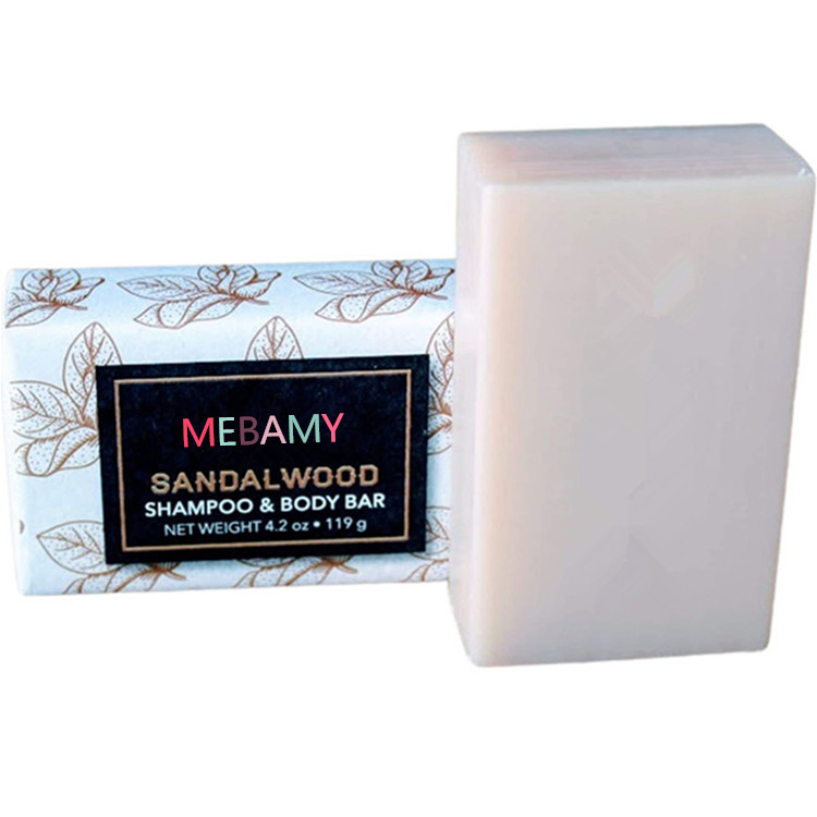 Natural Ingredients Sandalwood Solid Shampoo Bar for All Hair Types
