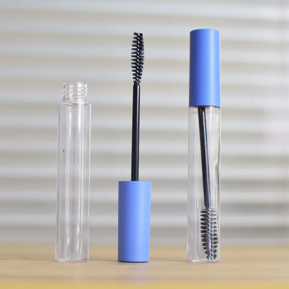 Waterproof Blue Color Plastic Bottle Mascara Empty Tube Container with Slim Brush