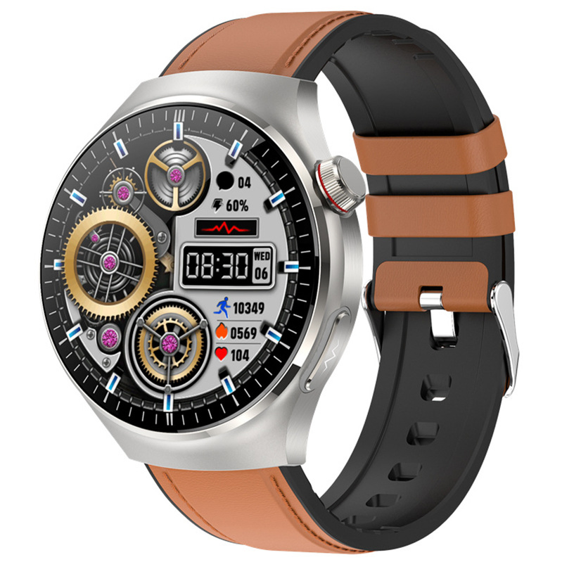 New Tk26 Watch Phone Call Micro Physical Examination ECG Body Fat Health Monitoring Pedometer Men's Wristband Bluetooth Smartwatch