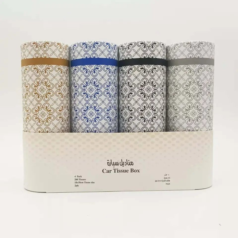 Car Tissue Easy Carry Cylinder Tissues Box for Car Disposable Tissue