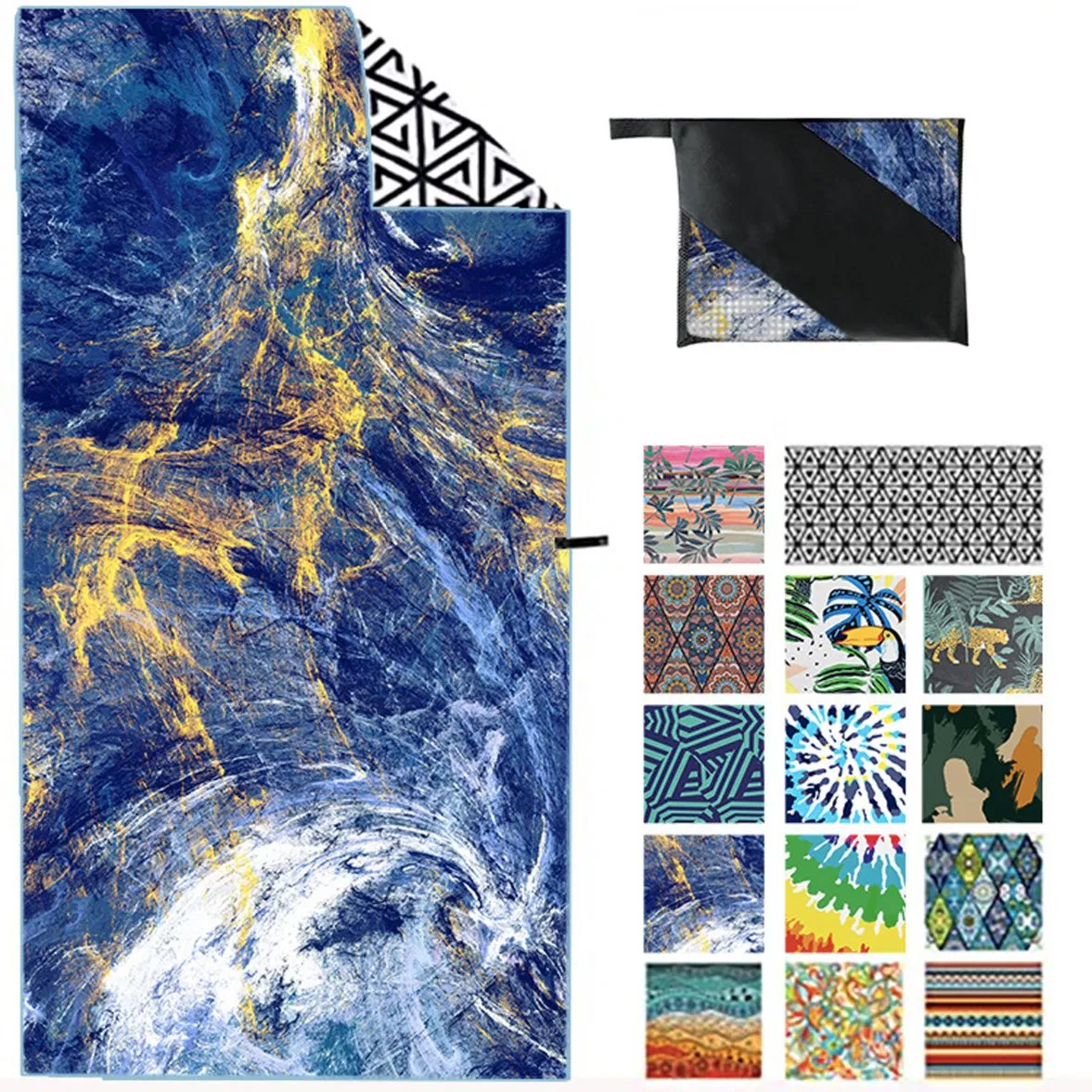 Sand Free Super Absorbent Quick Dry Beach Towel for Adults Travelling Swimming Camping Bath Pool