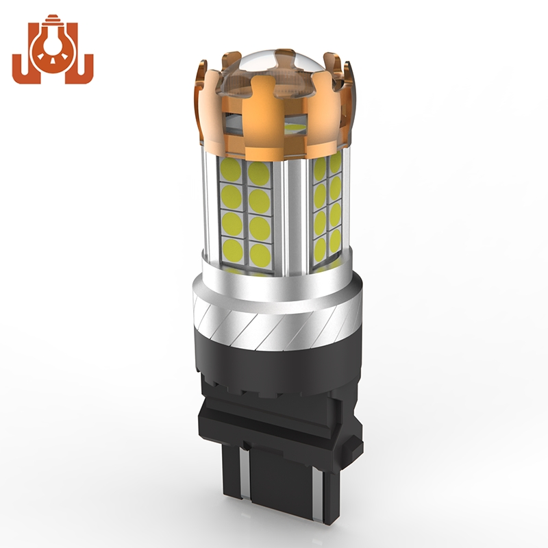 3157 P27/5W 3156 DRL LED Лампа Поворотник Светодиодная Белый Желтый Янтарный Красный Стоп-сигнал Габарит