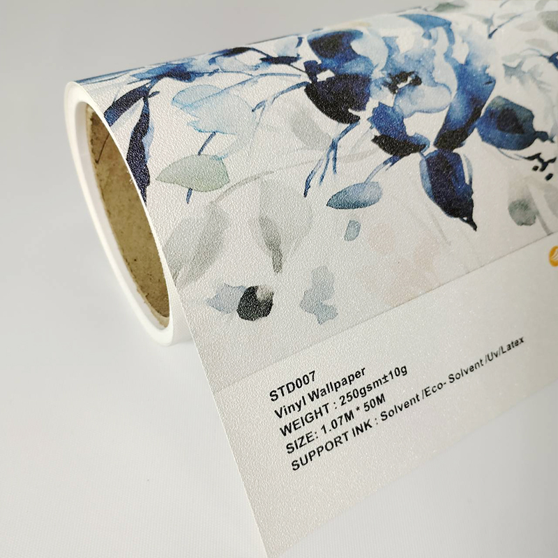 Blank Printable Printing Non Woven Textured Wall Paper Rolls Raw Material Wallpaper