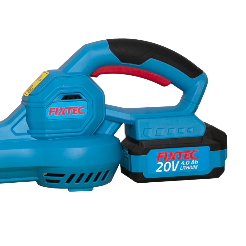Fixtec Manufacture Electric Industrial Cordless Snow Blower 20V Lithium Battery Power Electric Vacuum Blowers