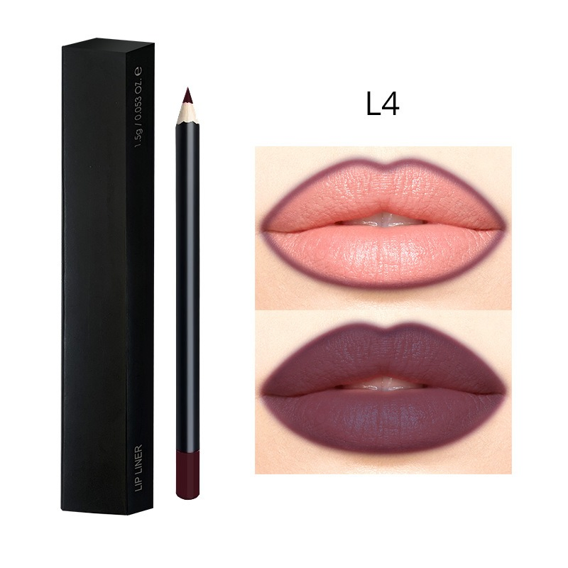 Makeup Pencil Lipliner Private Label Long Lasting Waterproof Brown Lip Liner