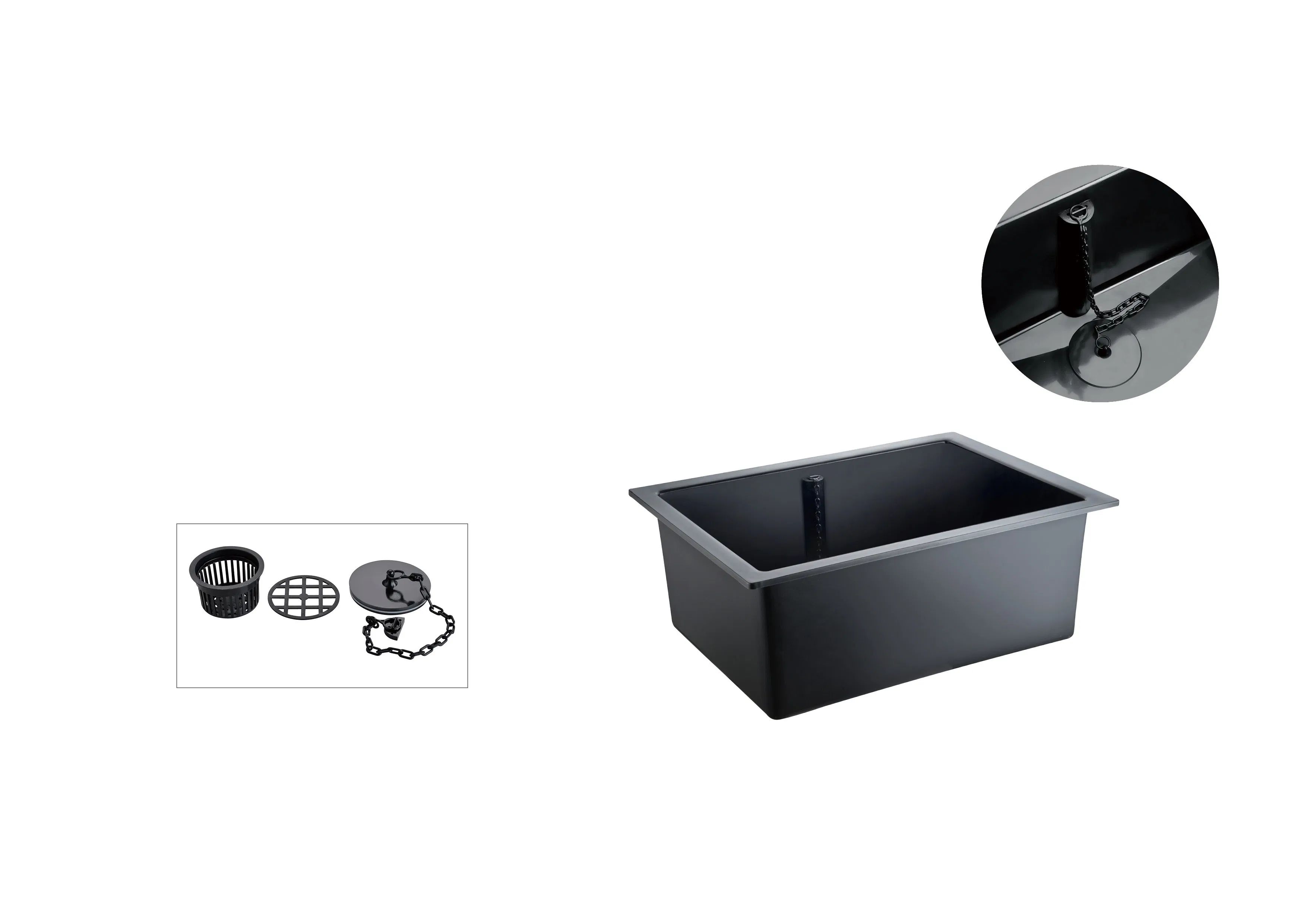 Big Chemical Resistant PP Polypropylene Sink for The Lab