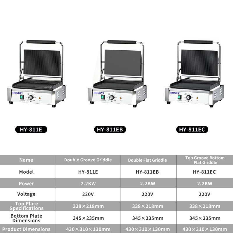 Digital Control Panini Grill for Premium Restaurant & Bistro Precision Heating