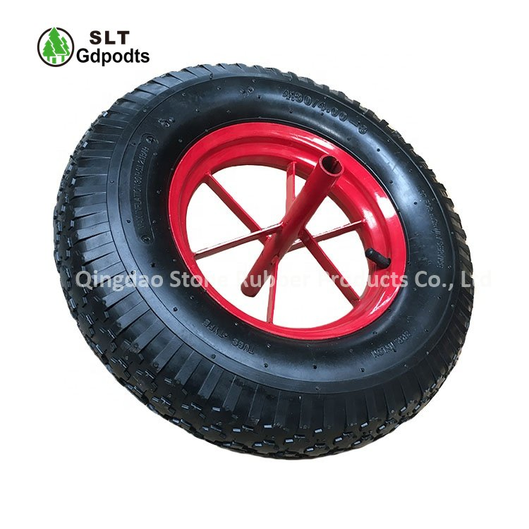 Inflatable Pneumatic Rubber Wheel Air Filled Tyre Wheelbarrow Wheel