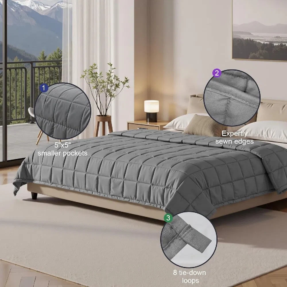 Утяжеленное одеяло для взрослых, 12 фунтов, 48x72 дюйма