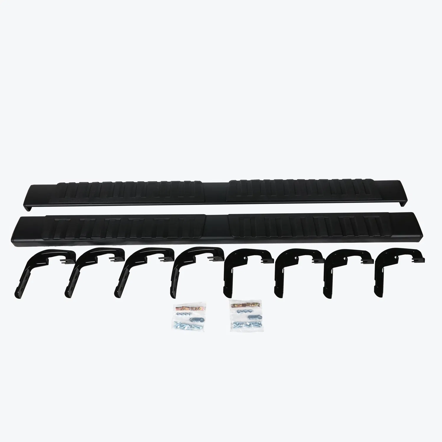 Боковые подножки для Chevrolet Silverado/Sierra Crew Cab 2007-2018, 6 дюймов, алюминиевый сплав + ABS, черные