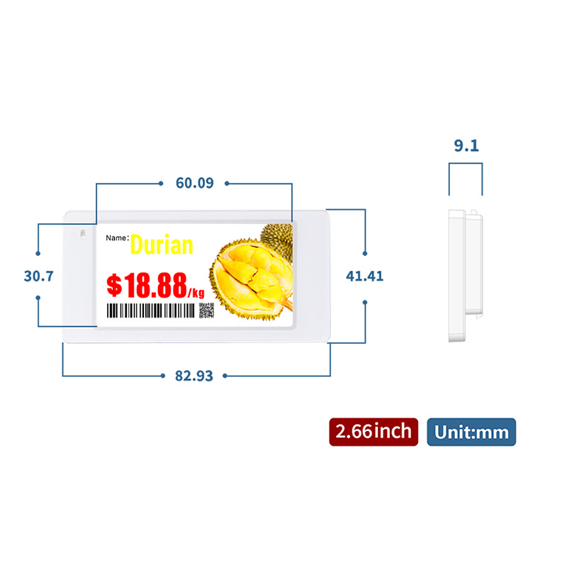 2.66 Inch Electronic Price Label for Retail Pharmacy