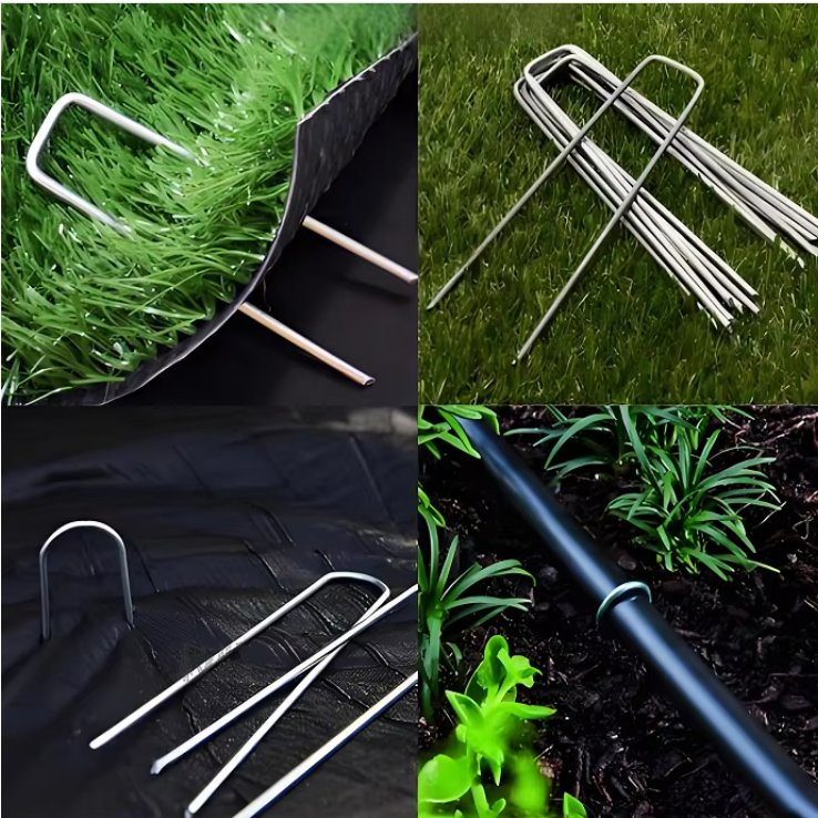 Galvanized Garden Floor Staples Lawn Nail 6 Inch