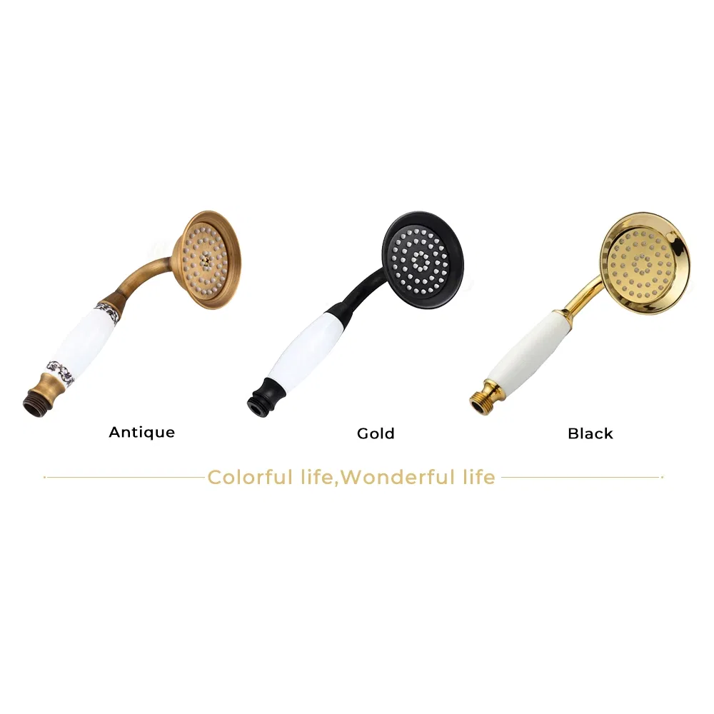 Elegant Classic Brass Hand Shower Head for Luxurious Bathrooms