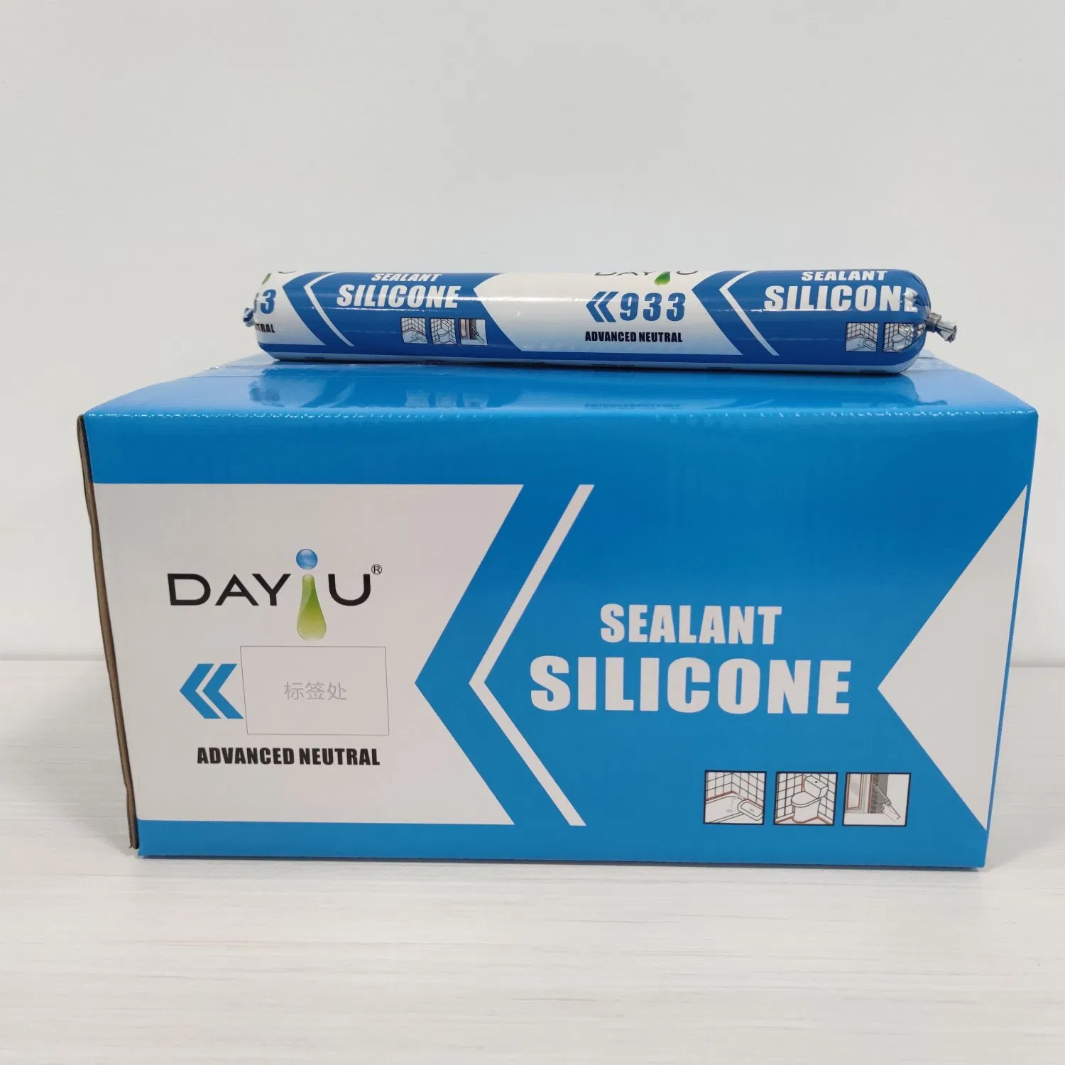 Jy933 300ml Weathering Resistance 100% Silicone Adhesive Exterior Concrete Caulk Silicone Sealant