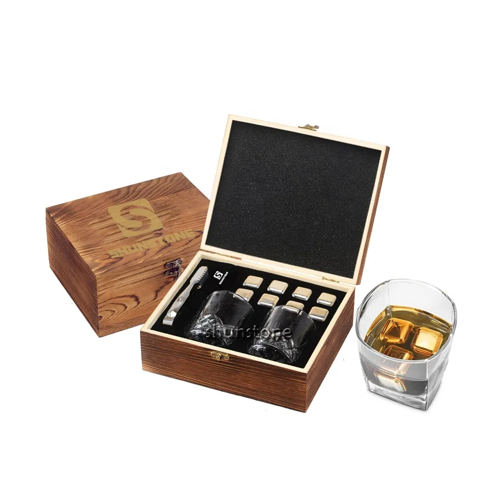 Home Products Amazon Gift for Him Stainless Steel Whiskey Stones From Shunstone China