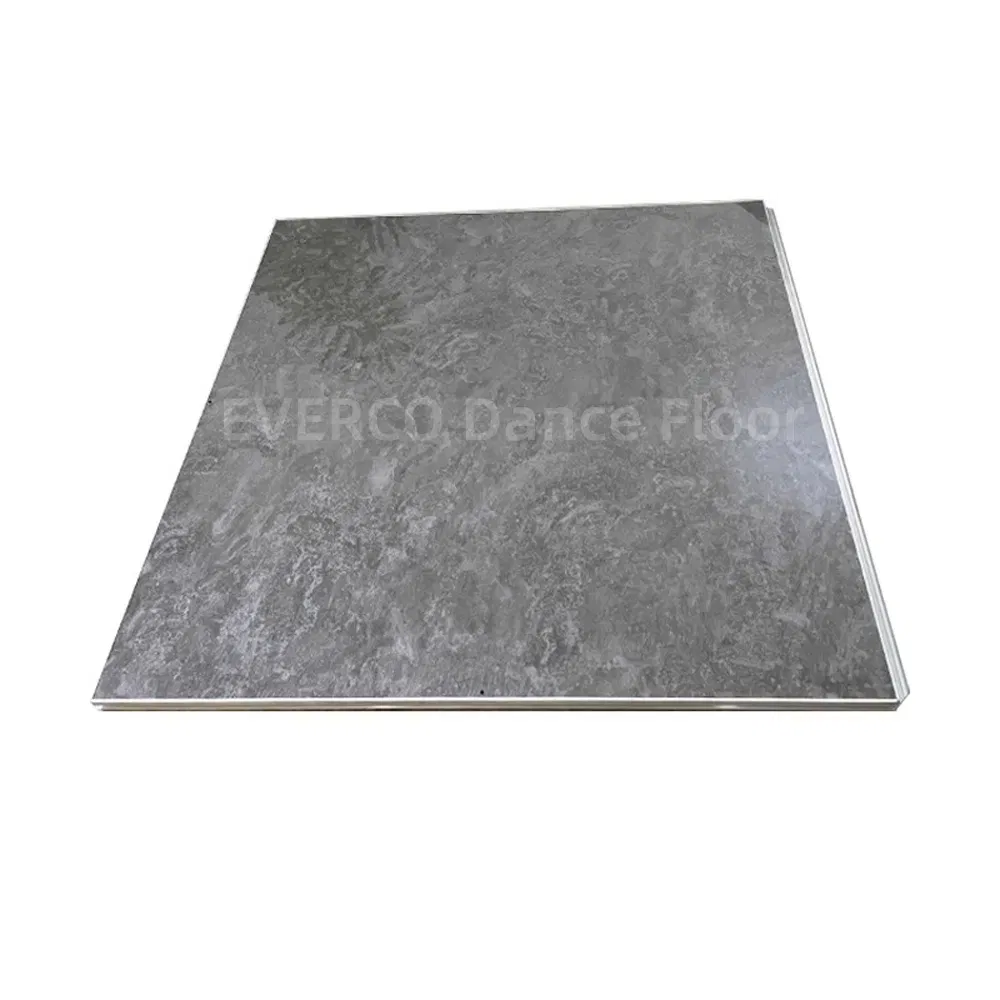 Портативный танцпол серый камень для аренды