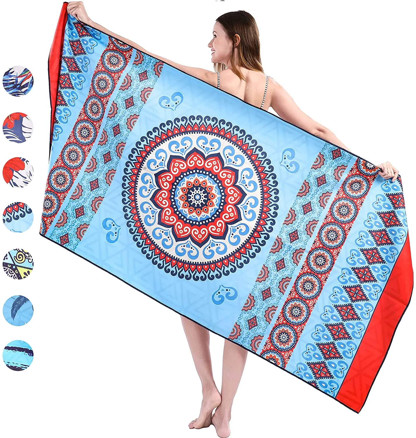 Bottle Recycled Manufacturer Custom Printed Summer Large Size Sand Free Beach Towel