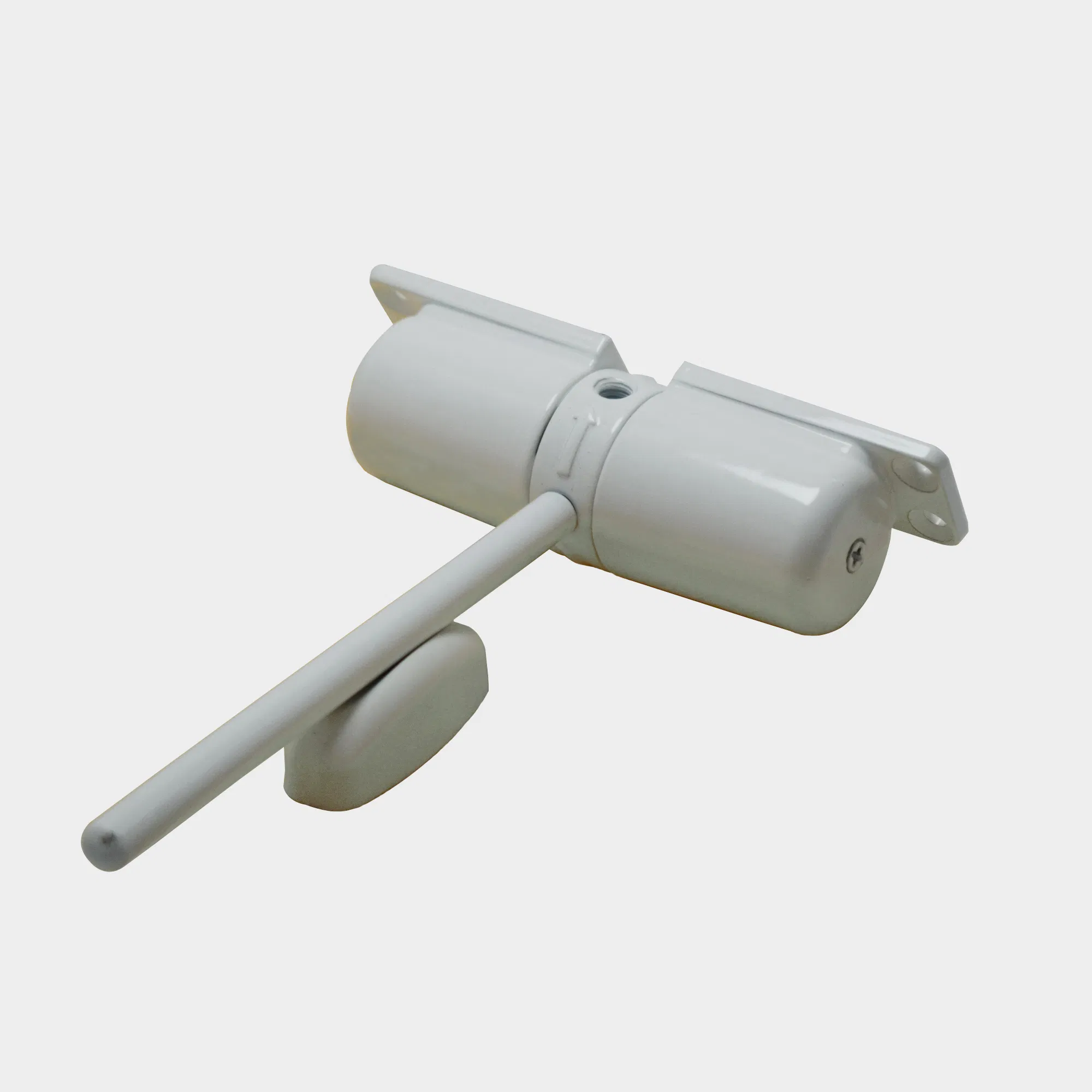 Safety Spring Door Closer – Easy to Install to Convert Hinged Doors to Self-Closing – Diecast Construction, 4-1/4 in. White, Non-Handed Door Stopper