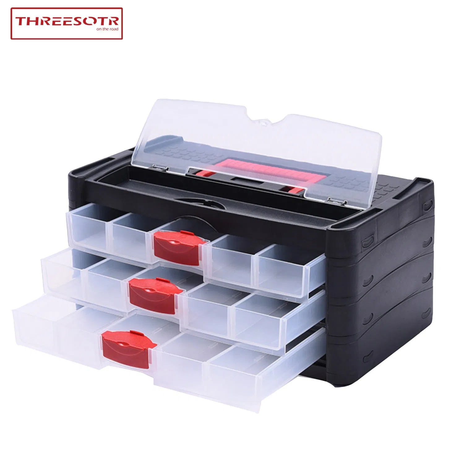 Пластиковый органайзер с 3 ящиками для хранения