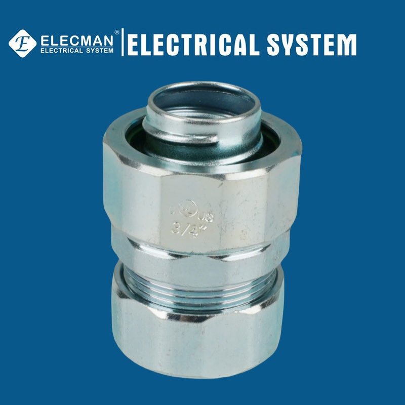 UL Certicificate Corrosion-Resistance Steel EMT Pipe to Liquid Tight Type Compression Coupling