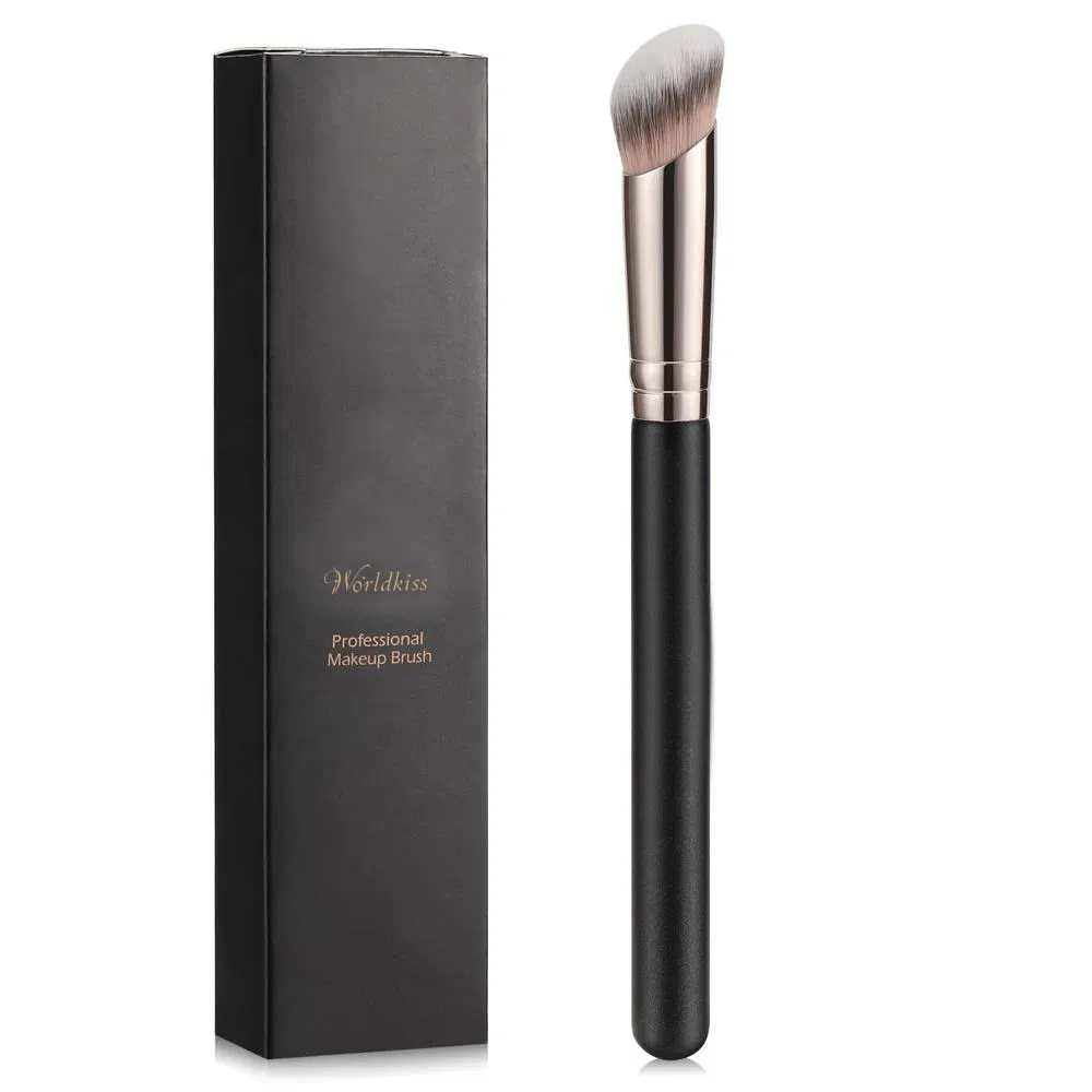 Angled Synthetic Kabuki Brush Blending Setting Polishing Liquid Cream Powder Makeup Brush